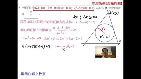 圓外|圓外一點求切線(二解)